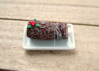 Thumbnail for Miniature Christmas Yule Log - Doll House 1:12 Scale - MTO