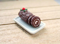 Thumbnail for Miniature Christmas Yule Log - Doll House 1:12 Scale - MTO