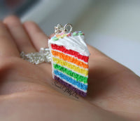 Thumbnail for Rainbow Cake Slice Charm - SweetsOfMyOwn