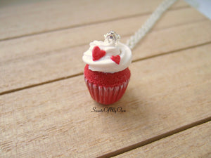 Red Velvet Cupcake Charm - SweetsOfMyOwn