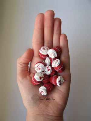 Red Velvet Cupcake Charm - SweetsOfMyOwn