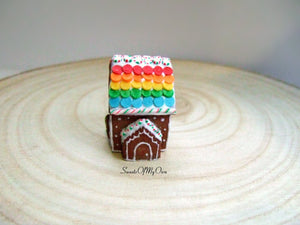 Miniature Gingerbread Christmas House 1:12 Scale - SweetsOfMyOwn