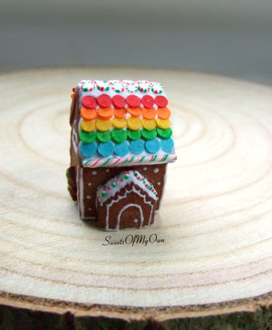 Miniature Gingerbread Christmas House 1:12 Scale - SweetsOfMyOwn