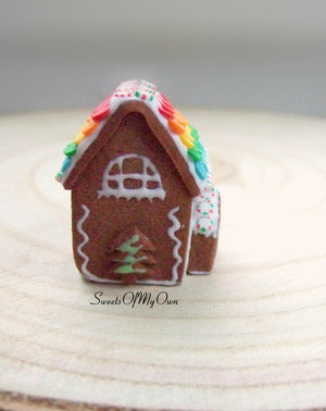 Miniature Gingerbread Christmas House 1:12 Scale - SweetsOfMyOwn