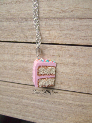 Pink Cake Slice Charm - MTO