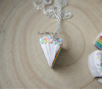 Thumbnail for Rainbow Cake Slice Charm - SweetsOfMyOwn