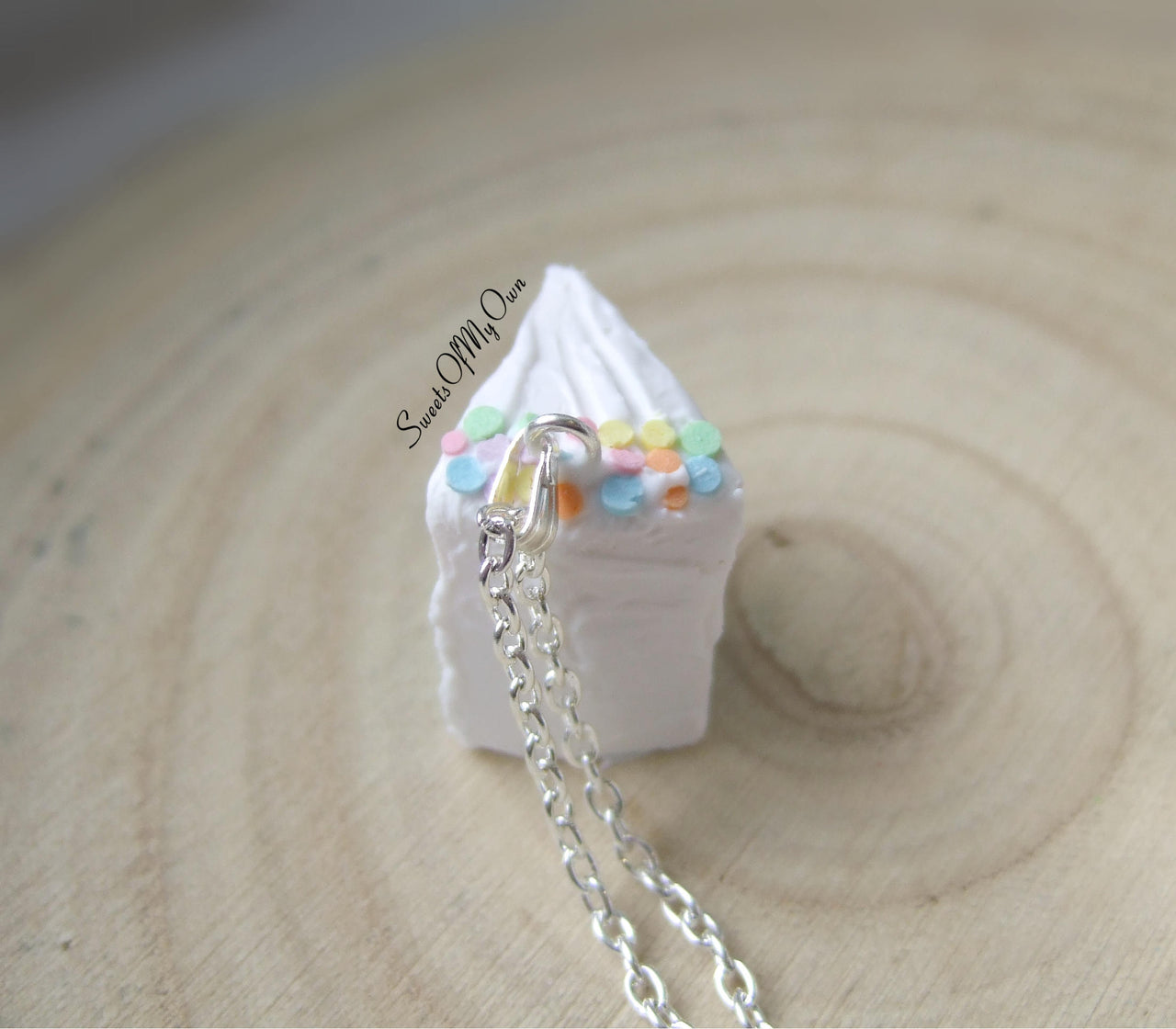 Rainbow Cake Slice Charm - SweetsOfMyOwn
