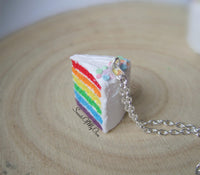 Thumbnail for Rainbow Cake Slice Charm - SweetsOfMyOwn