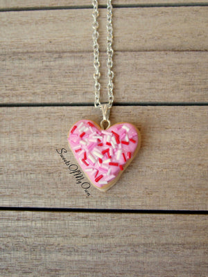 Pink Heart Donut Charm - SweetsOfMyOwn