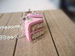 Pink Cake Slice Charm - MTO