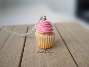 Pink Cupcake - Necklace/Charm - MTO