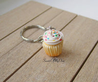 Thumbnail for White Cupcake - Necklace/Charm/Keychain - MTO