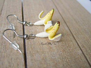 Peeled Banana - Dangle Earrings - MTO