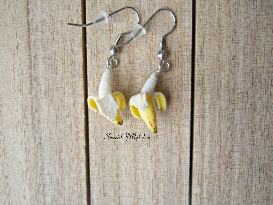Peeled Banana - Dangle Earrings - MTO