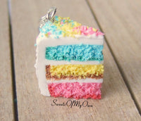 Thumbnail for Spring Cake Slice - Charm/Necklace/Keychain - MTO
