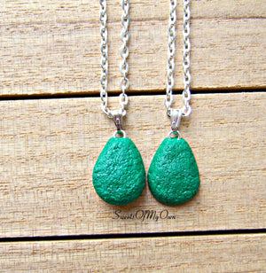 Avocado BFF Charms 1.5cm in size - Set of 2 Halves - SweetsOfMyOwn