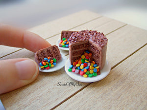 MTO - Chocolate Pinata Cake Miniature - Doll House 1:12 Scale - SweetsOfMyOwn