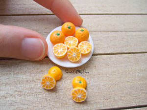 MTO - Set of Miniature Oranges - Doll House 1:12 Scale - SweetsOfMyOwn