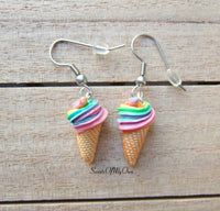Thumbnail for Rainbow Ice Cream - Dangle Earrings - MTO