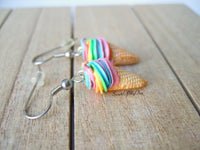 Thumbnail for Rainbow Ice Cream - Dangle Earrings - MTO