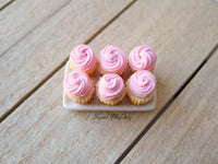 Thumbnail for Miniature Pink Cupcakes 1:12 Scale - SweetsOfMyOwn