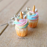 Thumbnail for Unicorn Cupcake Dangle Earrings - SweetsOfMyOwn