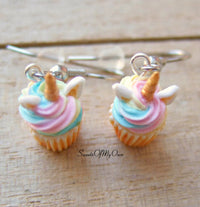 Thumbnail for Unicorn Cupcake Dangle Earrings - SweetsOfMyOwn