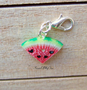 Watermelon Heart Seeds Charm - Necklace/Charm - MTO