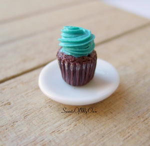 Miniature Chocolate Colourful Cupcakes 1:12 Scale - SweetsOfMyOwn