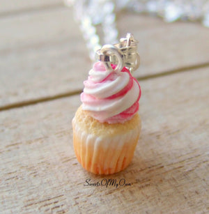 Strawberry and Vanilla Cupcake Charm (small) - Necklace/Charm - MTO