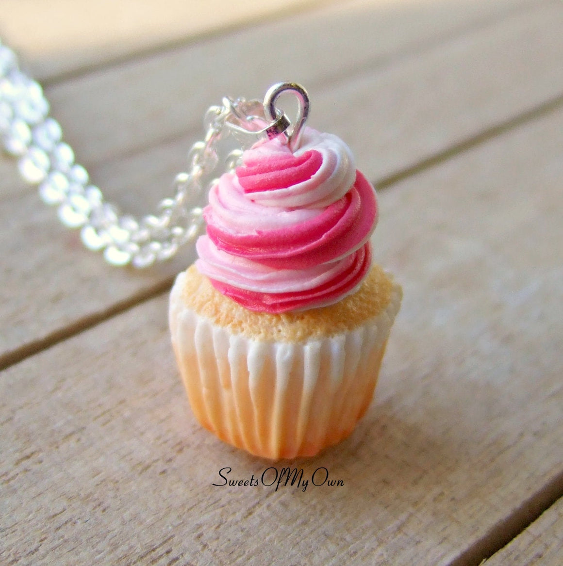 Strawberry and Vanilla Cupcake Charm - SweetsOfMyOwn