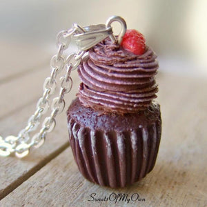 Chocolate and Strawberry Cupcake Charm - SweetsOfMyOwn