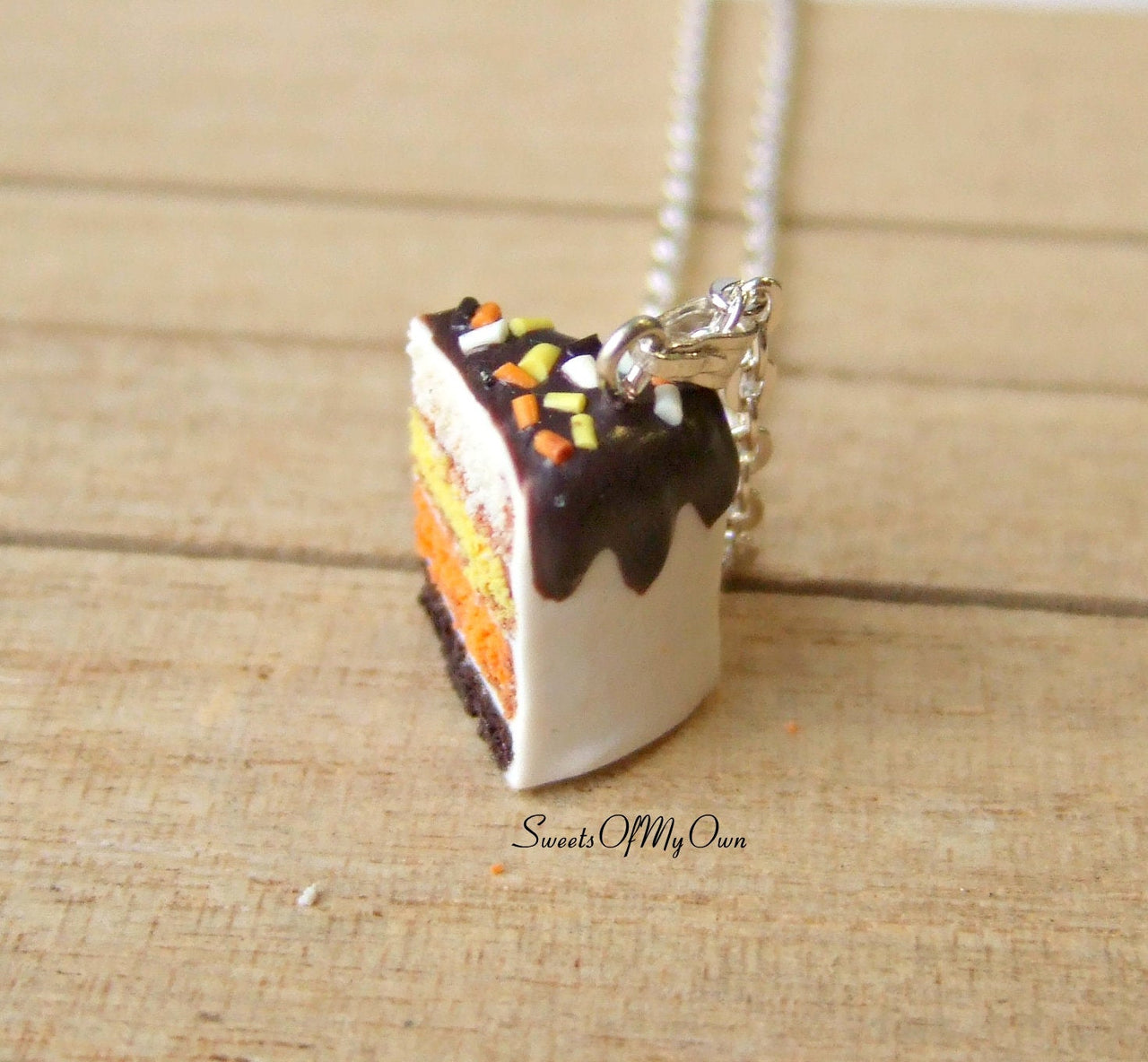 Halloween Cake Slice Charm - SweetsOfMyOwn