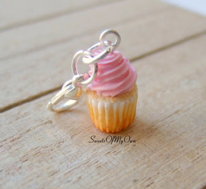 Pink Cupcake Charm (small) - Necklace/Charm - MTO