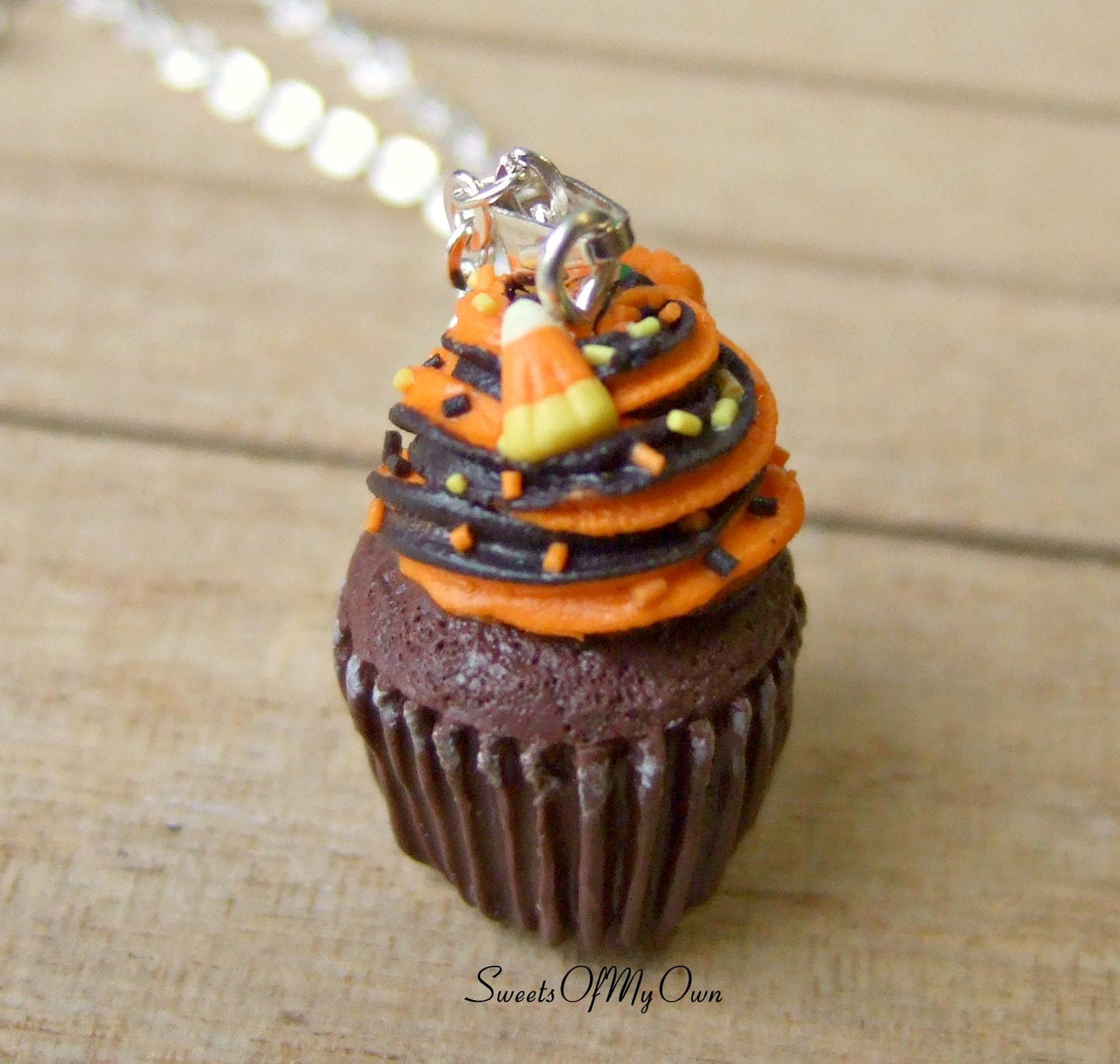 Halloween Cupcake Charm - Necklace/Charm/Keychain - MTO