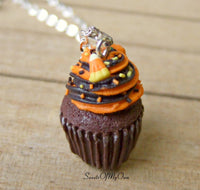 Thumbnail for Halloween Cupcake Charm - Necklace/Charm/Keychain - MTO