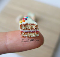 Thumbnail for MTO - White Chocolate Victoria Sponge Cake Miniature - Doll House 1:12 Scale - SweetsOfMyOwn