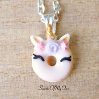Thumbnail for Smiling Unicorn Doughnut Charm (small) - SweetsOfMyOwn