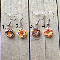 Thumbnail for Halloween Doughnut Earrings - Dangle Earrings - MTO
