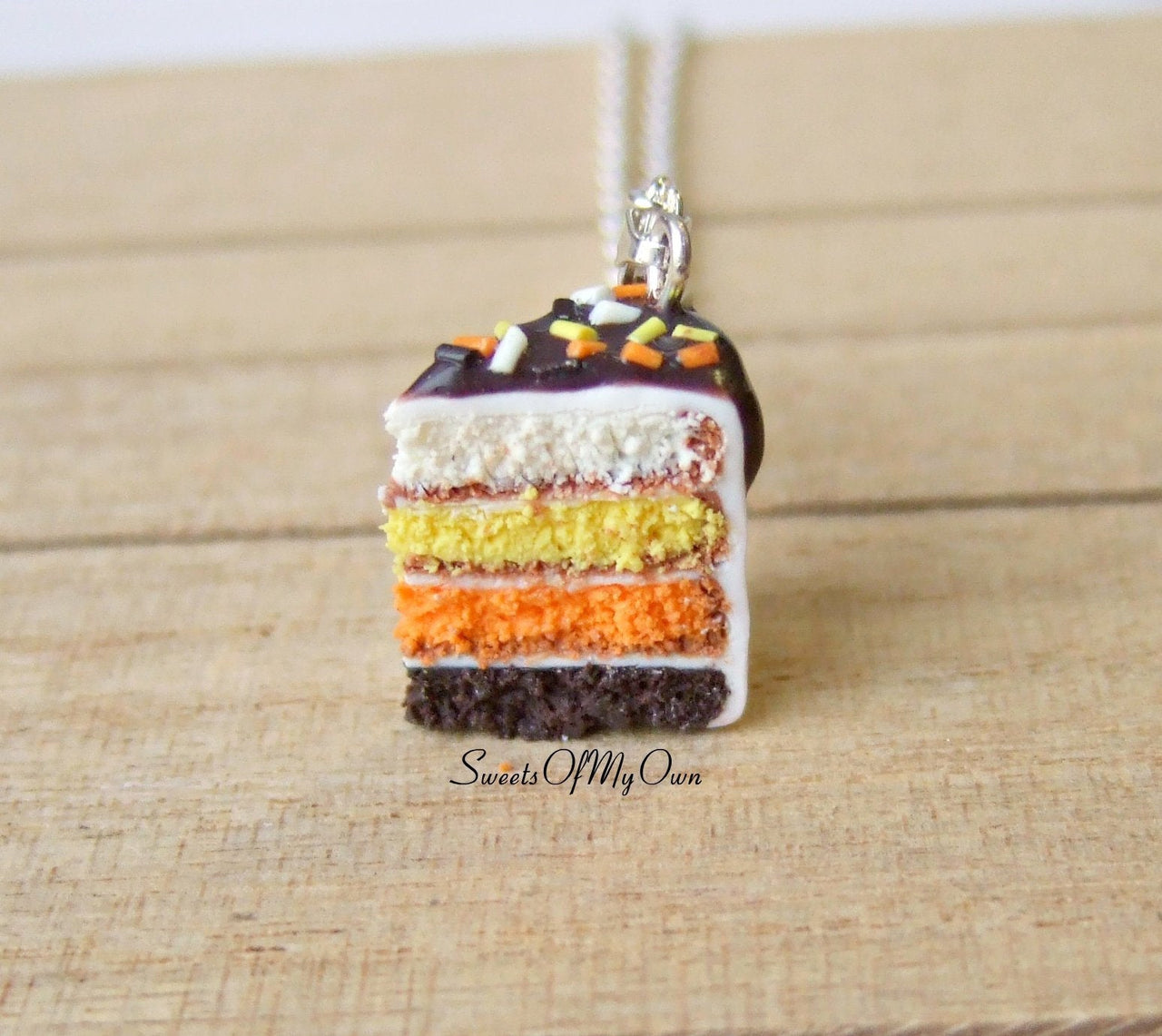 Halloween Cake Slice Charm - SweetsOfMyOwn