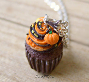 Halloween Cupcake Charm - Necklace/Charm/Keychain - MTO