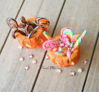 Thumbnail for Miniature Candy Filled Pumpkin Jack-O'-Lantern 1:12 Scale - SweetsOfMyOwn