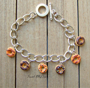 Halloween Doughnut Charm Bracelet - MTO