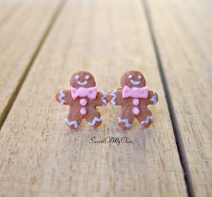 Gingerbread Ladies Stud Earrings - SweetsOfMyOwn