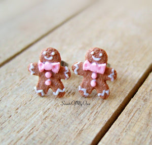 Gingerbread Ladies Stud Earrings - SweetsOfMyOwn
