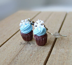 Winter Cupcake - Dangle Earrings - MTO