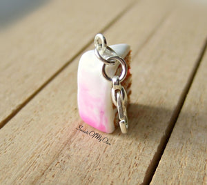 Pink Ombre Cake Slice Charm (small) - SweetsOfMyOwn