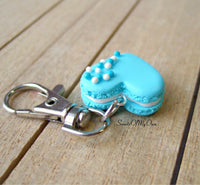 Thumbnail for Blue Heart Macaron Coloured Ball Sprinkles Charm - SweetsOfMyOwn