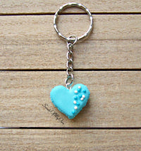 Thumbnail for Blue Heart Macaron Coloured Ball Sprinkles Charm - SweetsOfMyOwn