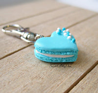 Thumbnail for Blue Heart Macaron Coloured Ball Sprinkles Charm - SweetsOfMyOwn